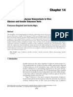 Measurement of Glucose Homeostasis in Vivo