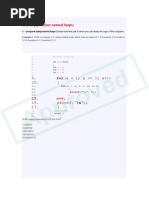 Lecture 5 3 1 More Examples On Nested Loops - Doc