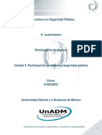 U3. Participación Ciudadana y Seguridad Pública