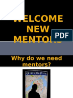 Welcome New Mentors