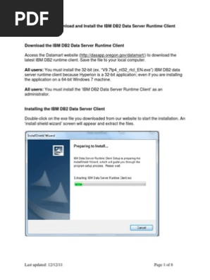 IBM DB2 9.7 Run Time Client Notes | PDF | 64 Bit Computing | Ibm Db2