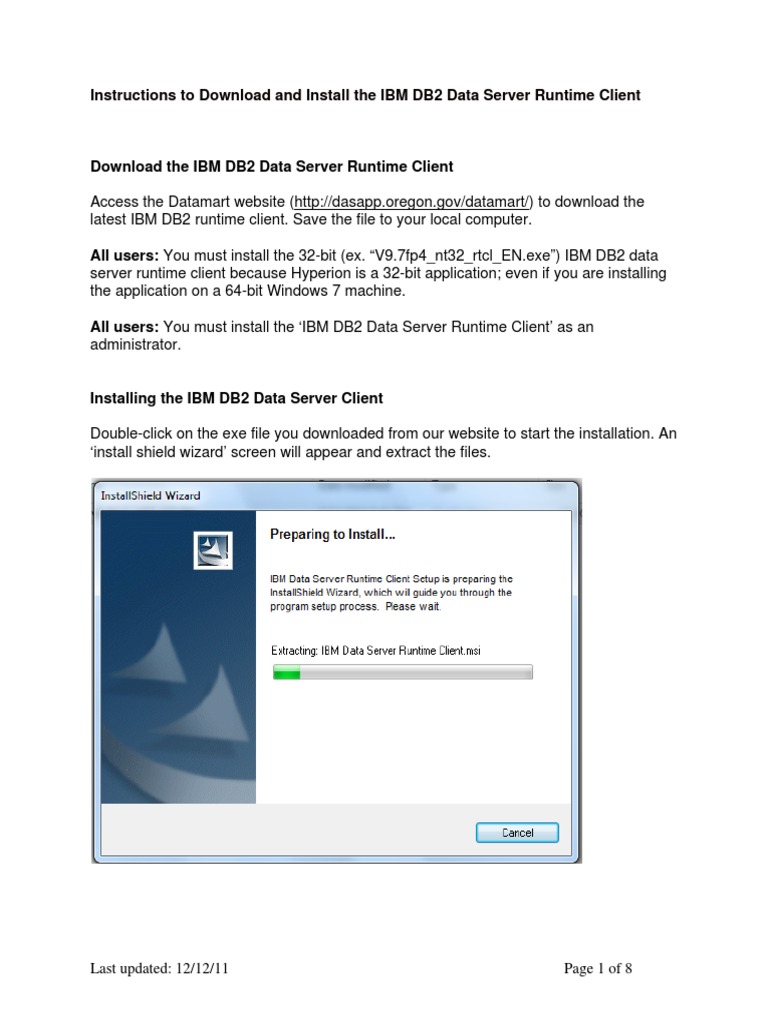 IBM DB2 9.7 Run Time Client Notes | PDF | 64 Bit Computing | Ibm Db2