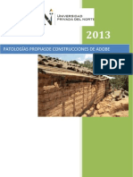 PATOLOGÍAS PROPIASDE CONSTRUCCIONES DE ADOBE