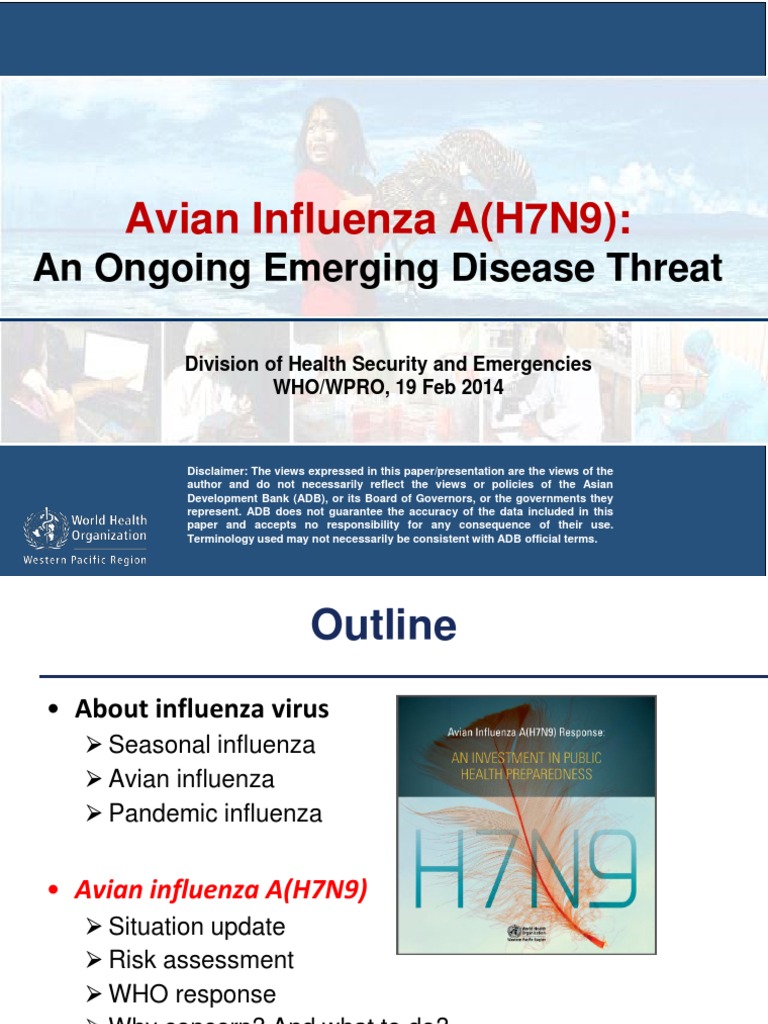Avian Influenza A(H7N9) Threat Overview | PDF | Influenza A Virus ...