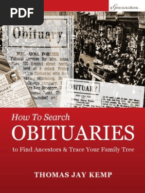 How to Search Obituaries e Book