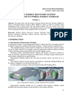 Dvanced Ngineering: Abstract: This Paper Deals With The Design of Kinetic Energy Recovery Systems (KERS) by