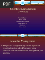 1 Scientific Management 1910 - 1935