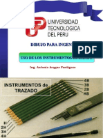 Uso de Los Instrumentos de Dibujo