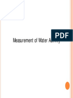 Lec - Measurement of Water Activity