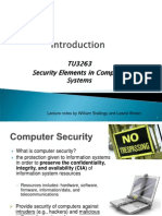 TU3263 Security Elements in Computer Systems: Lecture Notes by William Stallings and Lawrie Brown