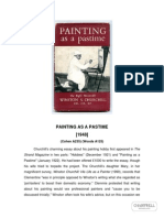 Strand Magazine in Two Parts: "Hobbies" (December 1921) and "Painting As A