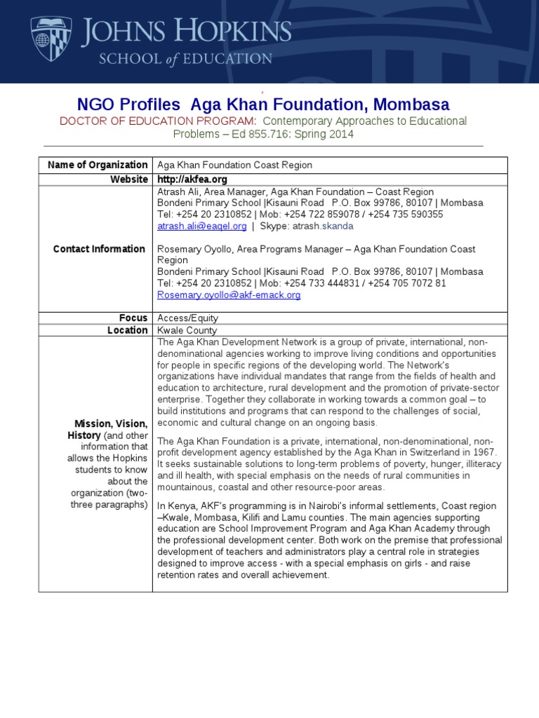 Gender Barriers in Kwale Education | PDF | Academic Degree | Further ...