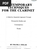  Dolak, Fritz - Contemporary Techniques for the Clarinet