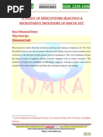 Download Research paper on recruitment and selection in 1122 by faris SN210217229 doc pdf