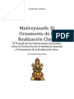 Maitreyanath El Ornamento de la Realización Clara