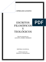 Gotthold Ephraim Lessing Escritos Filosoficos y Teologicos PDF