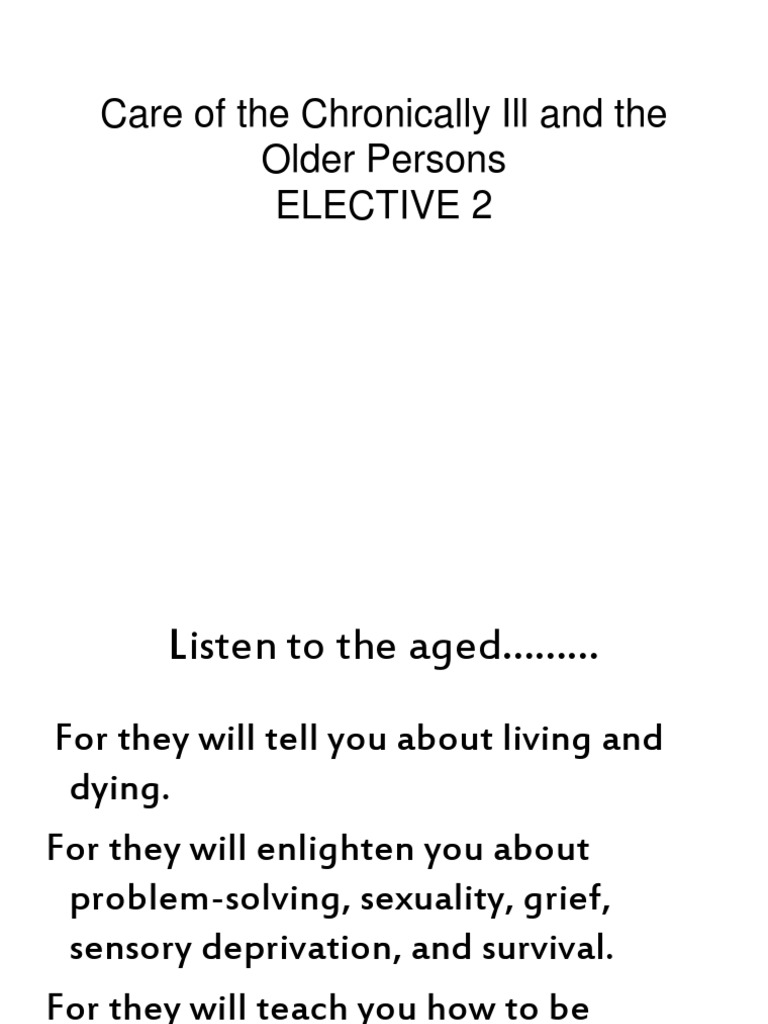Geriatric Nursing: Care for the Elderly | PDF | Ageing | Old Age