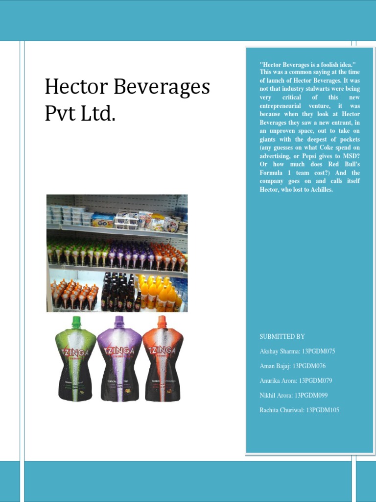Hector Beverages Tzinga Retail Brand