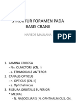 Struktur Foramen Pada Basis Cranii