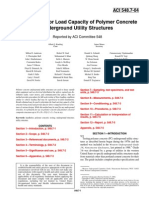 ACI-548.7-04 Test Method For Load Capacity of Polymer Concrete Underground Utility Structures