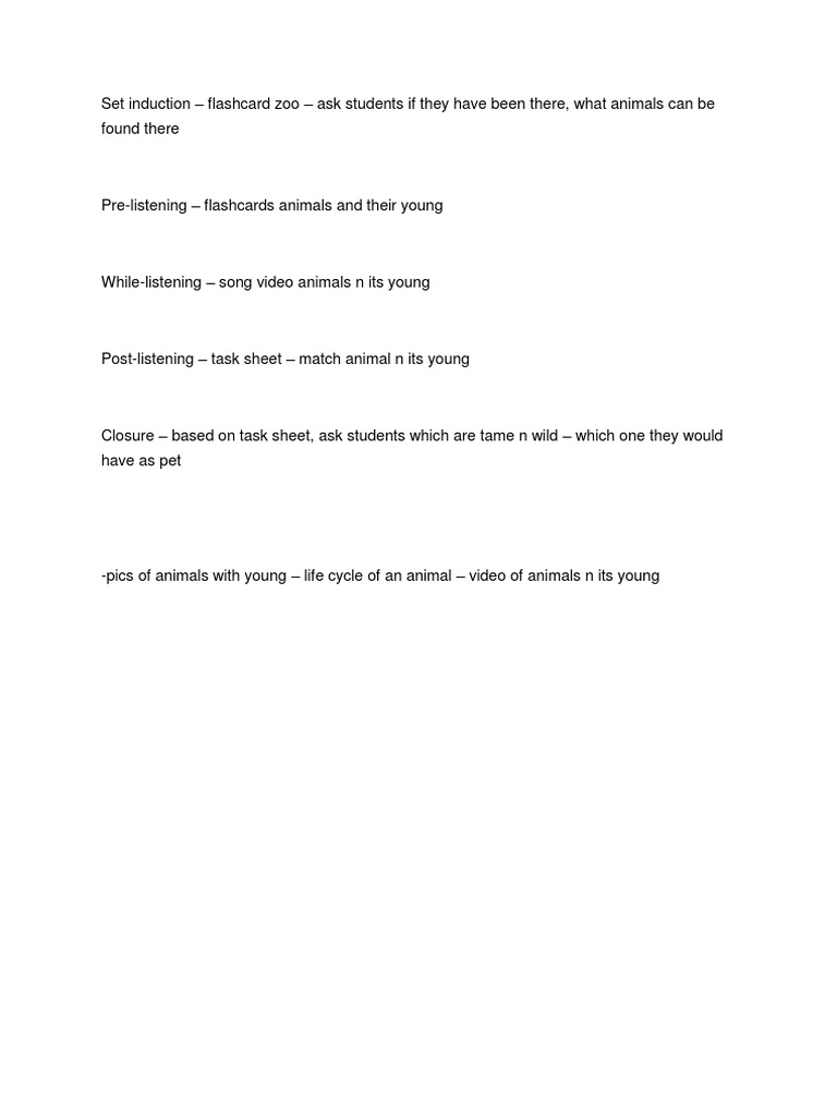 Listening Speaking Lesson Plan Pdf Lesson Plan Teachers