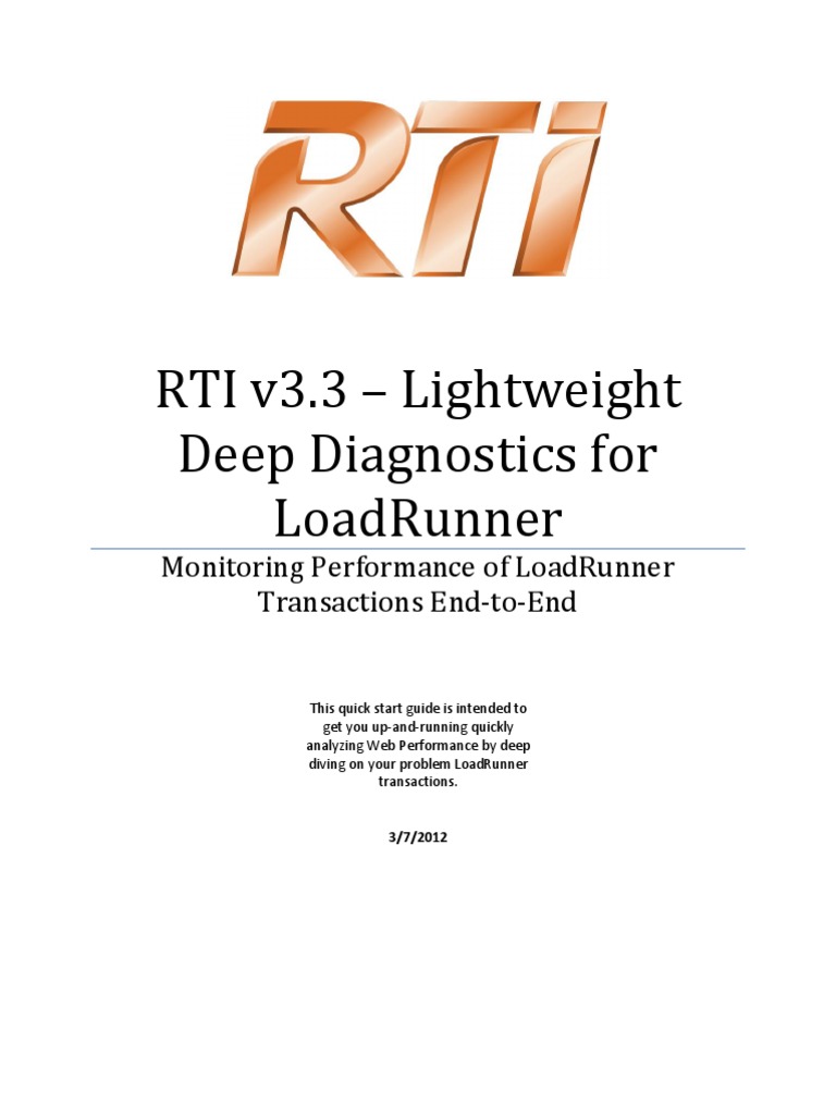 RTI Enable Loadrunner | PDF | Computers | Technology & Engineering