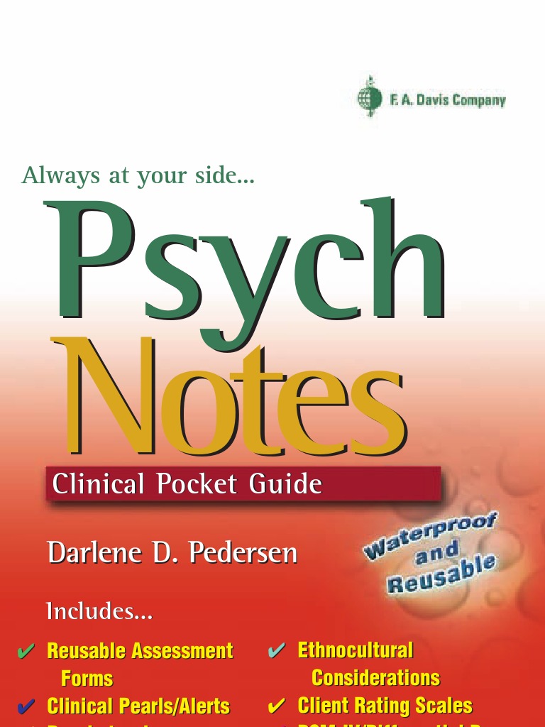 Psych Notes Clinical Pocket Guide Scanned Id Stress Biology