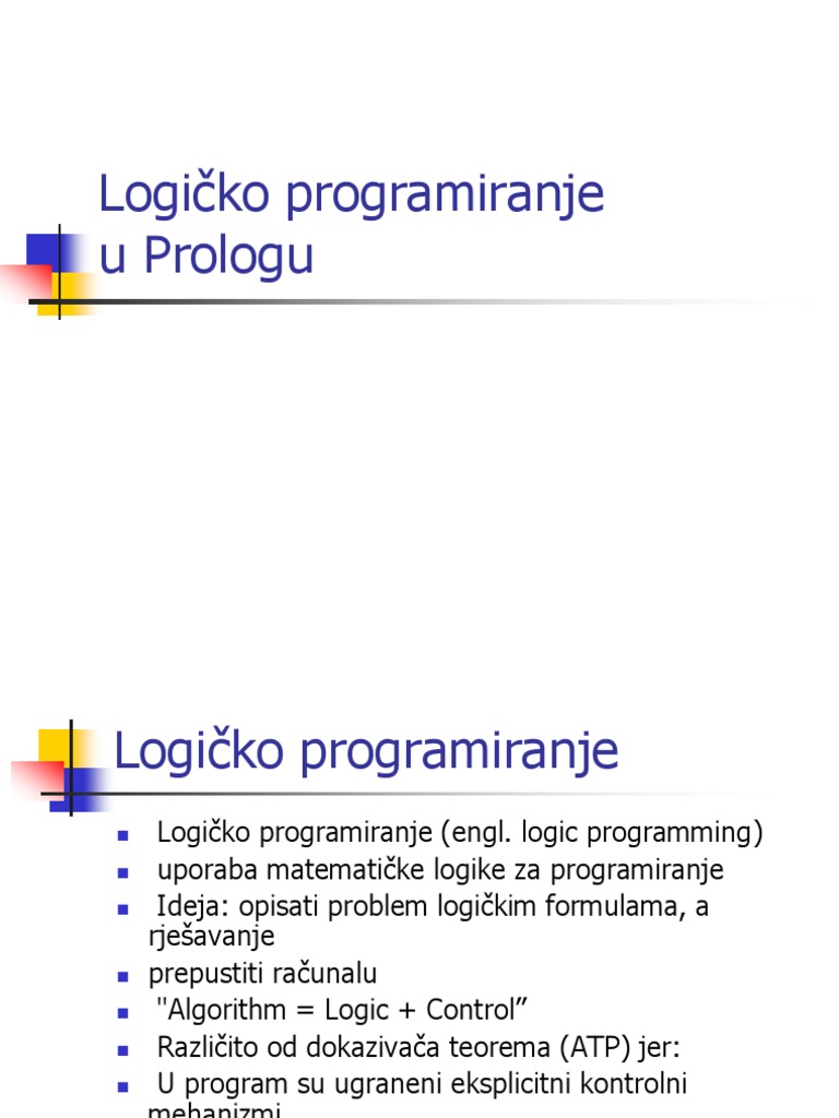 5.logičko Programiranje | PDF