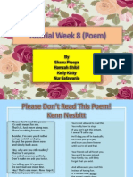 Tutorial Week 8 (Poem)