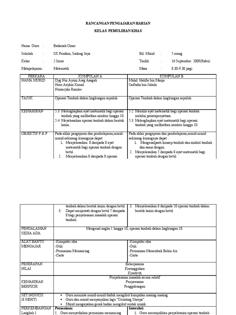 Rph Matematik Pemulihan Pdf