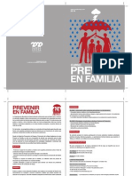 Prevenir en Familia 2014 Diptico