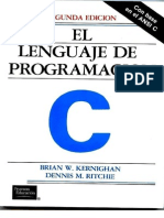 El Lenguaje de Programacion C (Ansi C) 2 Ed Kernighan - Ritchie Espaol Spanish