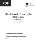 Resíduos de Construção e Demolição – Estado da Arte