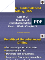 Lesson 3 Benefits of Underbalance Drilling