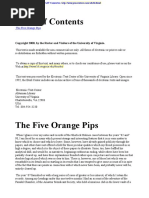 Sir Arthur Conan Doyle - Sherlock Holmes - 07 - The Five Orange Pips