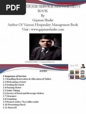 Food and Beverage Service Management Book