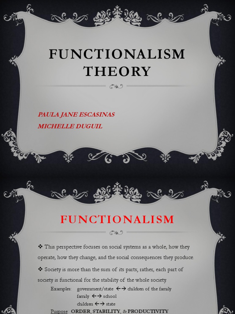 essay on functionalism in sociology