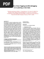 Download The Benefits of Geo-Tagging and Microblogging in m-Learning a Use Case by Martin SN21028835 doc pdf
