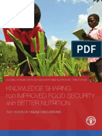 1001 FAO - Knowledge Sharing For Improved Food Security and Better Nutrition FSN