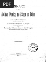 Anais do Arquivo Público da Bahia - Volume I