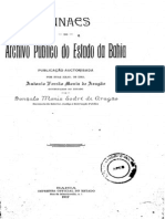 Anais do Arquivo Público da Bahia - Volume I