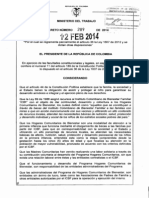 Decreto 289 Del 12 de Febrero de 2014