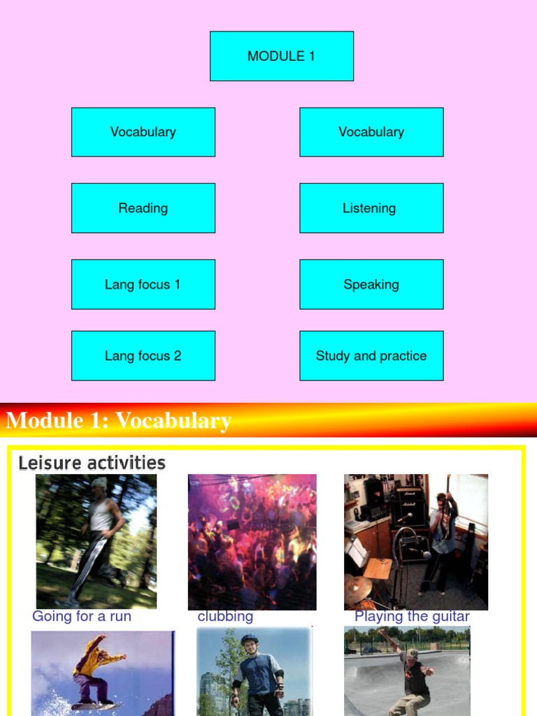 New Cutting Edge Pre Intermediate Module 1 Pdf Verb Linguistic