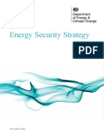 Department of Energy and Climate Change (2012) Energy Security Strategy