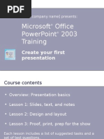 Download Microsoft Office Power Point 2003 Training 75 s by Jose Romeo G Apolega Jr SN21031227 doc pdf