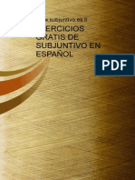 Ejercicios Gratis de Subjuntivo en Espanol PDF