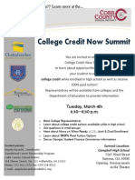College Credit Now Summit: Information Technology Solutions