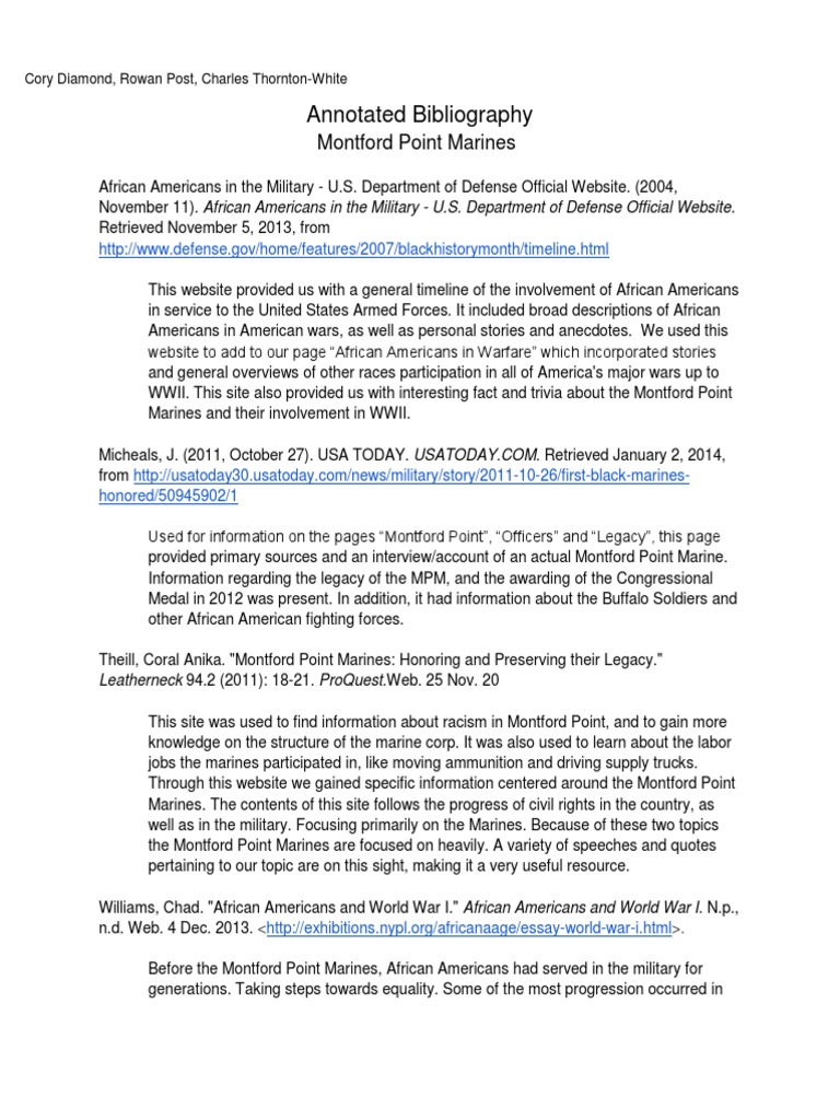 Bibliography | PDF | United States Marine Corps | American Civil War