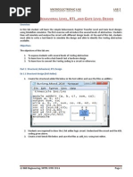 Lab 2 - Behavioral Level, RTL, and Gate Level Design