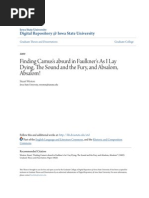 Download Finding Camuss Absurd in Faulkners as I Lay Dying the Sound An by vens Matozo SN210339295 doc pdf